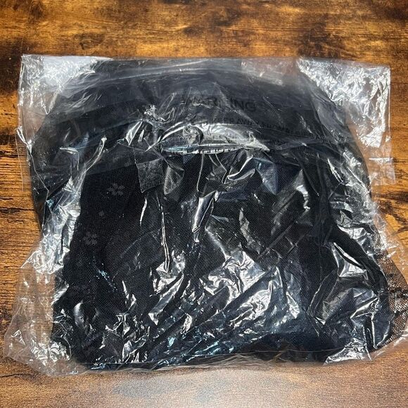 Lulus Positively Precious Black Floral Mesh Tiered Halter Midi Dress, Sz XS, NWT - Picture 8 of 10